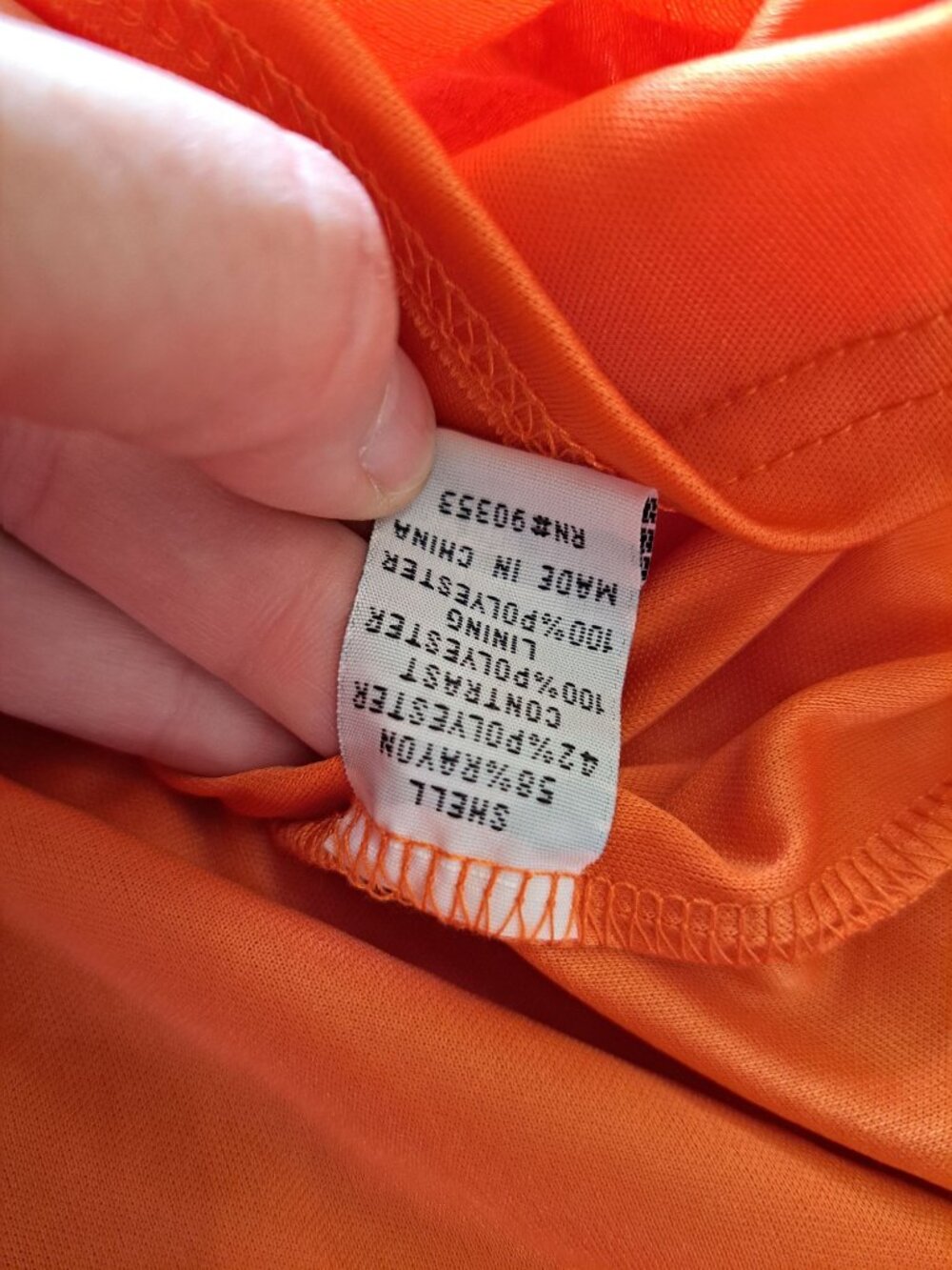 NWT 2XL Kings Road Orange Maxi Dress Ruffle Sleeves Smocked Waist Crochet Hem - Picture 15 of 16